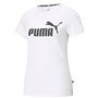 T-shirt à manches courtes femme Puma LOGO TEE 586774 02 Blanc