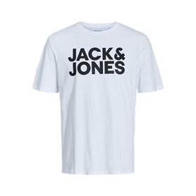 T-shirt à manches courtes homme Jack & Jones JJECORP LOGO TEE SS 12151955 Blanc