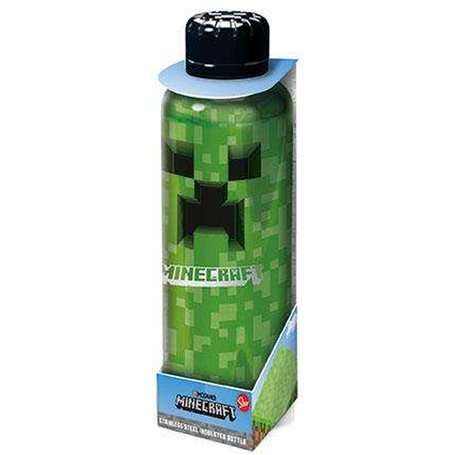 Bouteille Minecraft 515 ml Acier inoxydable polypropylène