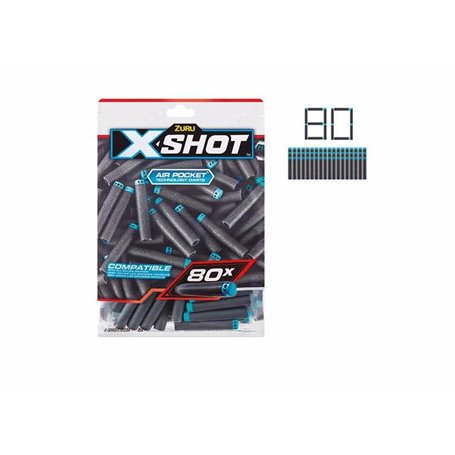 Fléchettes  X-Shot 80 Unités