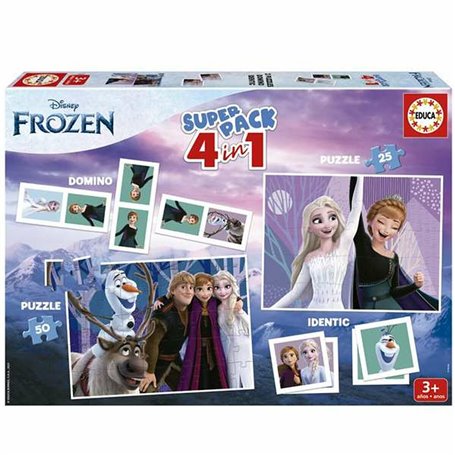 Emsemble de Jeux d'adresse Frozen 4 en 1