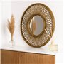 Miroir mural Vinthera Moa Rotin Naturel 59 cm (4 Unités)