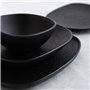 Assiette plate Bidasoa Fosil Noir Céramique Carré 21,1 x 20,3 x 2,3 cm (9 Unités)