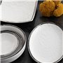 Assiette plate Quid Select Filo Blanc Noir Plastique 21,3 x 15 cm (12 Unités)