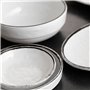 Assiette plate Quid Select Filo Blanc Noir Plastique 21,3 x 15 cm (12 Unités)