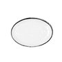 Assiette plate Quid Select Filo Blanc Noir Plastique 21,3 x 15 cm (12 Unités)