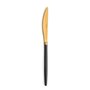 Ensemble de Couteaux Amefa Soprano Noir Doré Métal Acier inoxydable 12 Unités