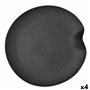 Plateau apéritif Bidasoa Fosil Noir Céramique Alumine 31