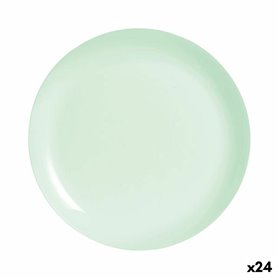 Assiette plate Luminarc Diwali Paradise Vert verre 25 cm (24 Unités)