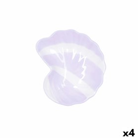 Bol Quid Kaleido Violet Céramique Escargot 16 x 14 x 4 cm (4 Unités)