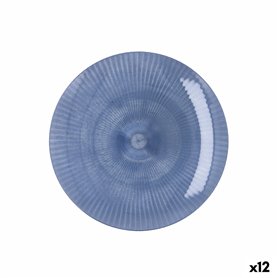 Assiette plate Quid Sunset Bleu Plastique 19 cm (12 Unités)