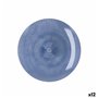 Assiette plate Quid Sunset Bleu Plastique 19 cm (12 Unités)