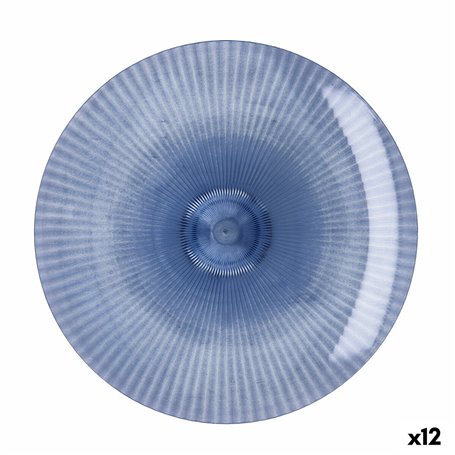 Assiette plate Quid Sunset Bleu Plastique 26 cm (12 Unités)