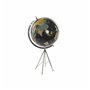 Globe terrestre DKD Home Decor Noir Métal Papier Plastique 31 x 33 x 60 cm
