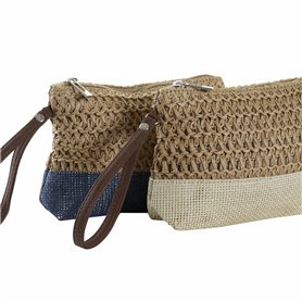 Trousse de toilette DKD Home Decor Fibre Jaune Bleu Blanc Rouge Beige 20 x 5 x 15 cm (4 Pièces)