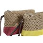 Trousse de toilette DKD Home Decor Fibre Jaune Bleu Blanc Rouge Beige 20 x 5 x 15 cm (4 Pièces)