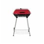 Barbecue à Charbon avec Couvercle et Roulettes DKD Home Decor Rouge Noir Métal Acier 30 x 40 cm 60 x 57 x 80 cm (60 x 57
