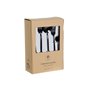 Couverts DKD Home Decor Noir Acier inoxydable 3 x 1,5 x 13 cm 20 Pièces