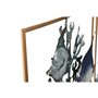 Décoration murale Home ESPRIT Bleu Doré méditerranéen Poissons 50 x 4 x 50 cm (2 Unités)