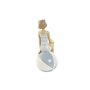 Figurine Décorative Home ESPRIT Blanc Bleu ciel méditerranéen 12 x 8 x 19 cm (2 Unités)