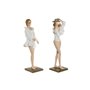 Figurine Décorative Home ESPRIT Blanc Beige Femme méditerranéen 8 x 6