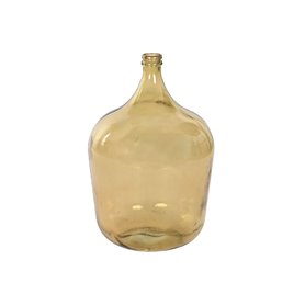 Vase Home ESPRIT Jaune Cristal recyclé 36 x 36 x 56 cm