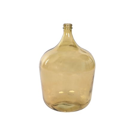 Vase Home ESPRIT Jaune Cristal recyclé 36 x 36 x 56 cm