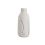 Vase Home ESPRIT Blanc Bois de manguier Moderne Visage 15 x 15 x 30 cm