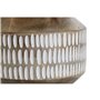 Vase Home ESPRIT Blanc Marron Bois de manguier Colonial 18 x 18 x 19 cm