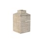 Vase Home ESPRIT Blanc Naturel Bois de manguier Colonial 18 x 18 x 30