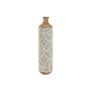 Vase Home ESPRIT Vert Beige Naturel Métal Tropical 18 x 18 x 66 cm