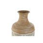 Vase Home ESPRIT Vert Beige Naturel Métal Tropical 18 x 18 x 66 cm