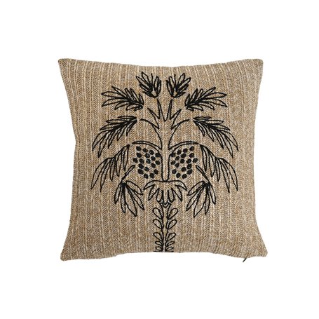 Coussin Home ESPRIT Naturel Palmier 42 x 15 x 42 cm