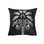 Coussin Home ESPRIT Blanc Noir Palmier 42 x 15 x 42 cm