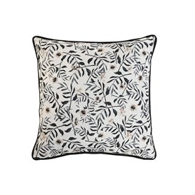 Coussin Home ESPRIT Blanc Noir Imprimé 45 x 15 x 45 cm