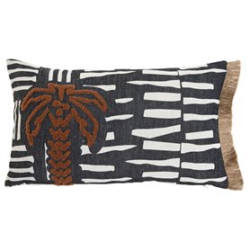 Coussin Home ESPRIT Tropical Palmier 50 x 15 x 30 cm