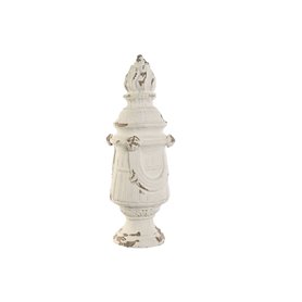 Figurine Décorative Home ESPRIT Blanc Décapé 24 x 24 x 60 cm