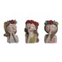 Figurine Décorative Home ESPRIT Multicouleur Femmes 18 x 15 x 26 cm (3 Unités)
