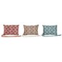 Coussin Home ESPRIT Marron Turquoise Corail 30 x 10 x 20 cm (3 Unités)