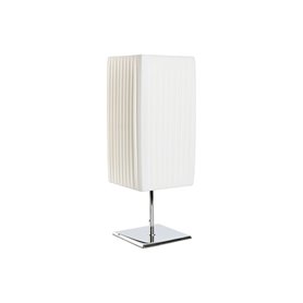 Lampe de bureau Home ESPRIT Blanc Argenté Polyéthylène Fer 50 W 220 V 15 x 15 x 43 cm