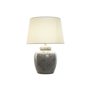 Lampe de bureau Home ESPRIT Blanc Beige Céramique 50 W 220 V 43,5 x 43,5 x 61 cm