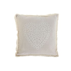 Coussin Home ESPRIT Beige Romantique 45 x 45 cm