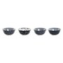 Set de Bols Home ESPRIT Bleu Blanc Porcelaine Shabby Chic 15 x 15 x 7 cm
