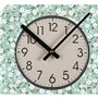 Horloge Murale Versa Fleurs Bois 4 x 30 x 30 cm