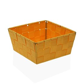 Panier Versa Flandes Jaune Textile 19 x 9 x 19 cm