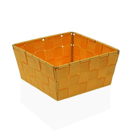 Panier Versa Flandes Jaune Textile 19 x 9 x 19 cm