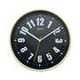 Horloge Murale Versa Noir Plastique 4 x 30 x 30 cm