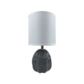 Lampe de bureau Versa Mery 25 W Gris Céramique 14 x 27 x 11 cm