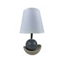 Lampe de bureau Versa Noela Gris Céramique 15 x 25 x 12 cm