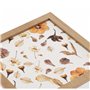 Boîte Décorative Versa Pétales Bois MDF 24 x 7 x 24 cm